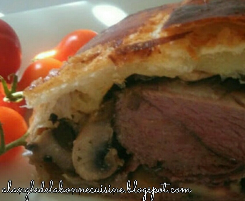 Magrêt de canard aux champignons en feuilleté