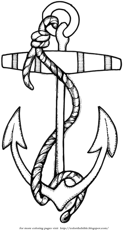 Anchor With Rope | Color The Bible
