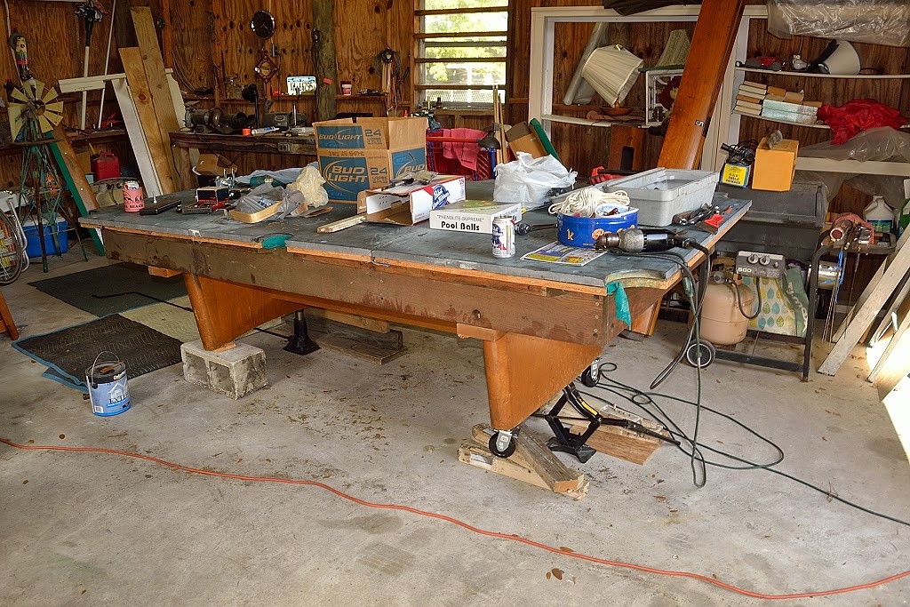 Bleecker Mountain Life Putting the Pool Table on Wheels