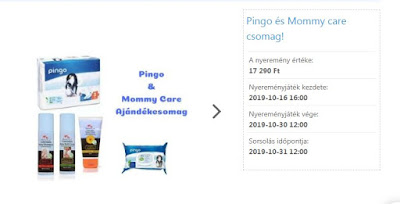 Pepita Pingo Mommy care Nyereményjáték