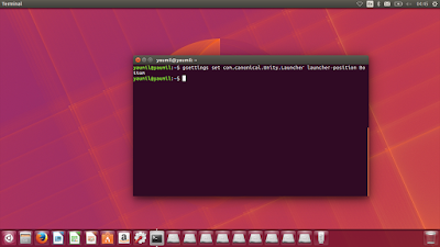 Cara Memindahkan Launcher Unity ke Bawah di Ubuntu
