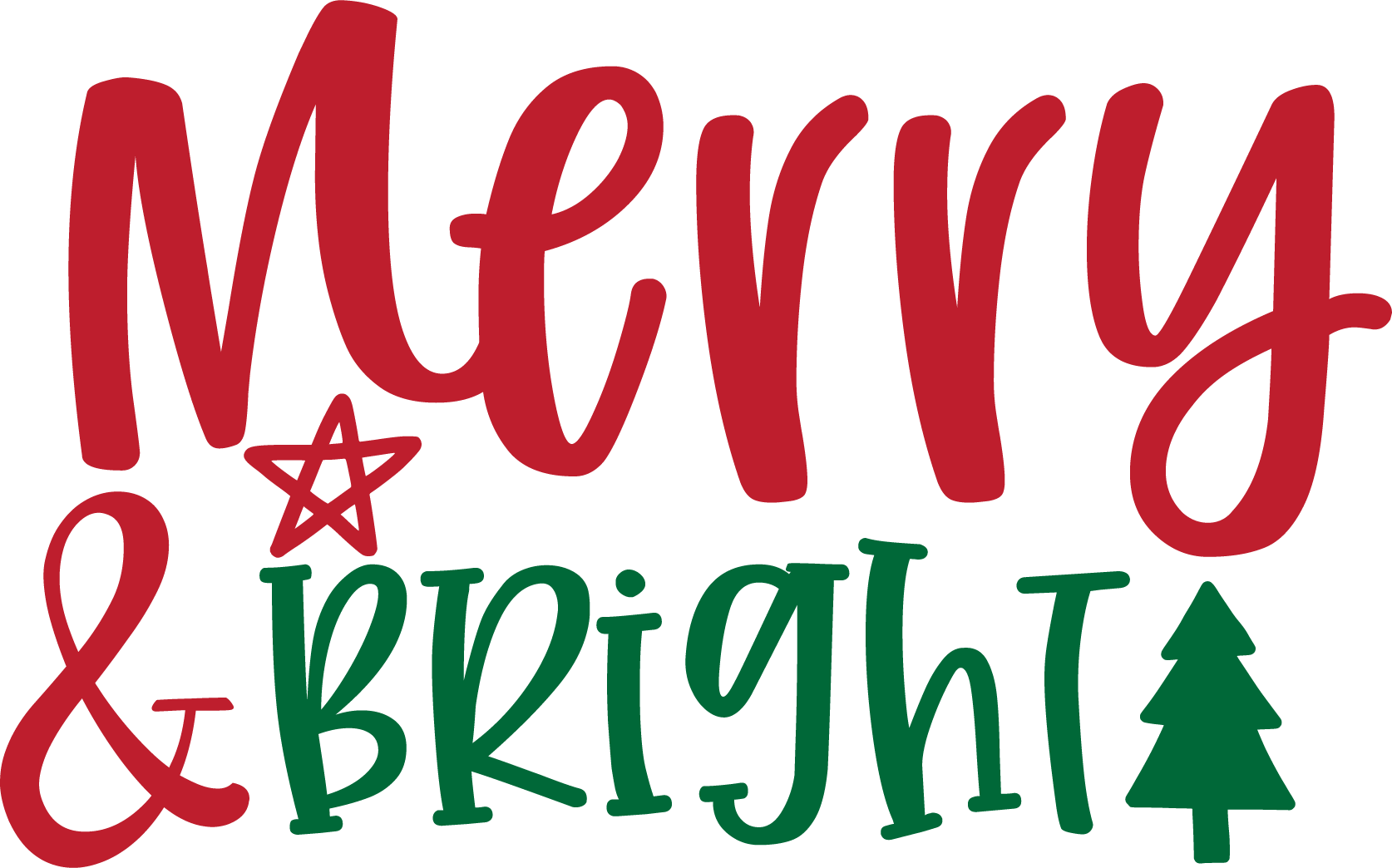 Download Merry & Bright SVG Cut Files Free PSD Mockups