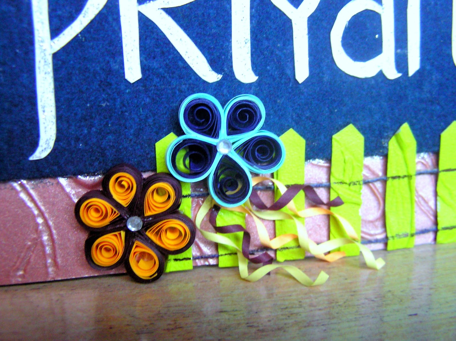 Arts & Crafts Handmade Name plate