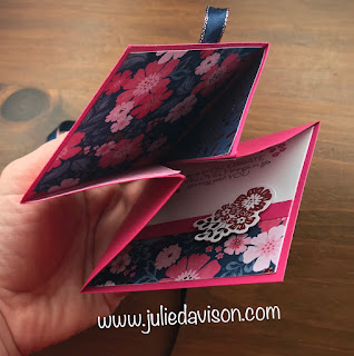 VIDEO: Stampin' Up! Everything is Rosy Run Fold Cards ~ www.juliedavison.com