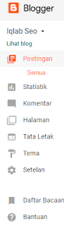 pengaturan dasar blogger