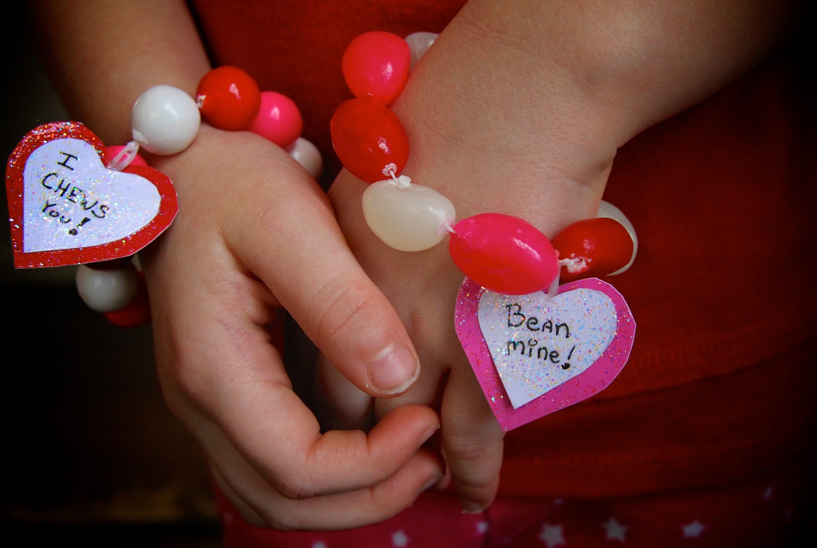 Life Sprinkled With Glitter Valentines Candy Bracelets