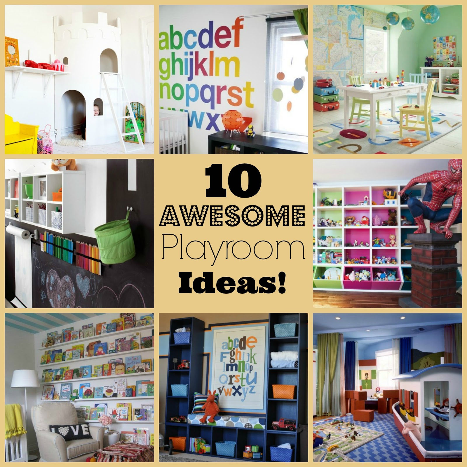 She Turned Her Dreams Into Plans: 10 Awesome Playroom Ideas