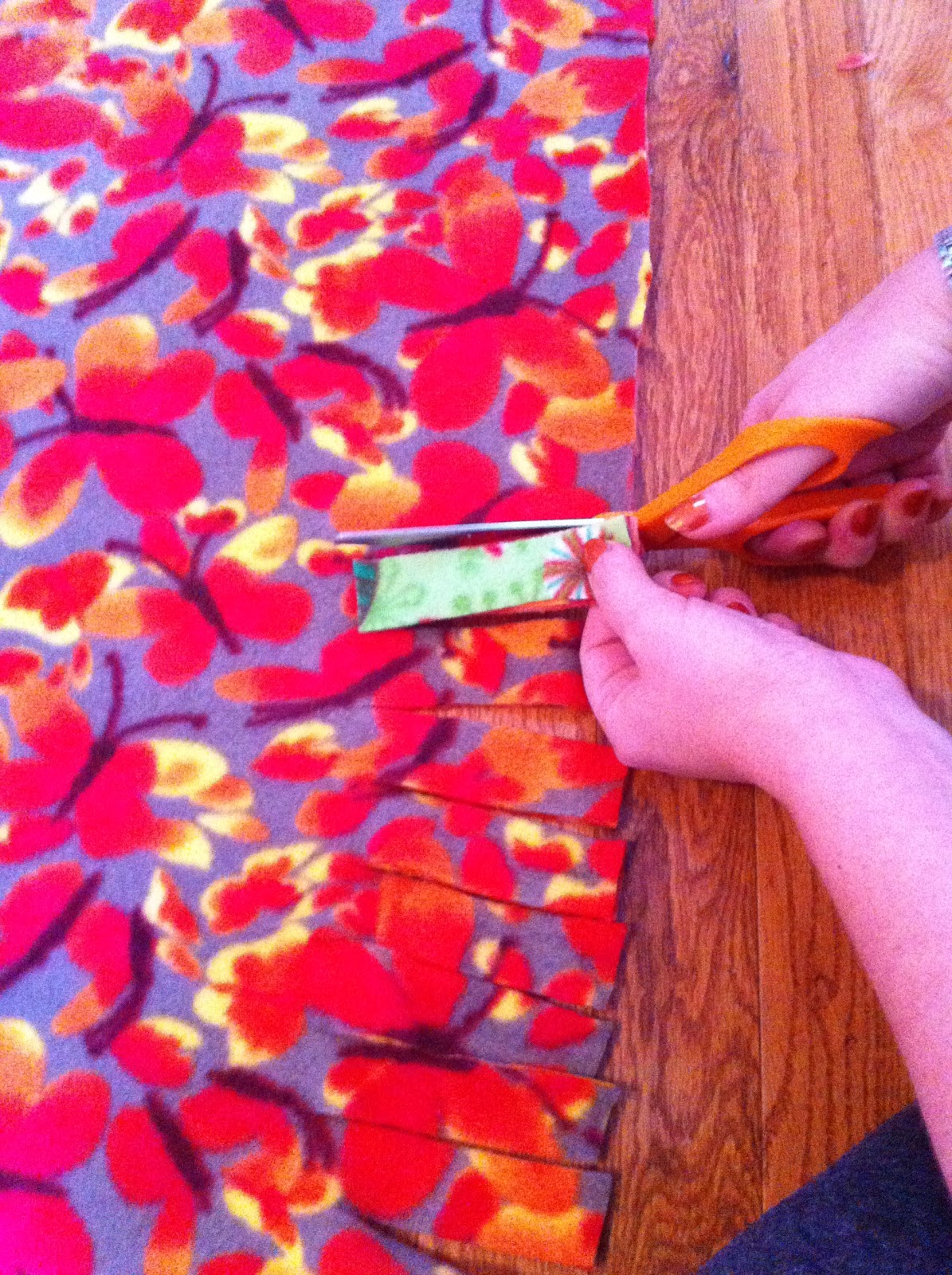 ...of Hearth and Home and Who I Am. Project Tutorial NoSew Fleece