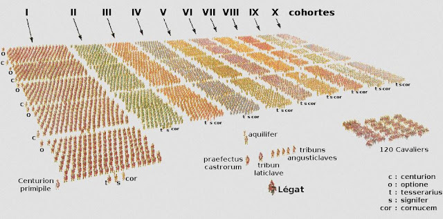 legion diagram with its cohorts