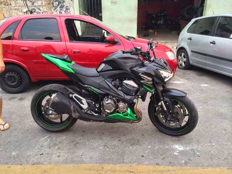 Kawasaki z800 посадка