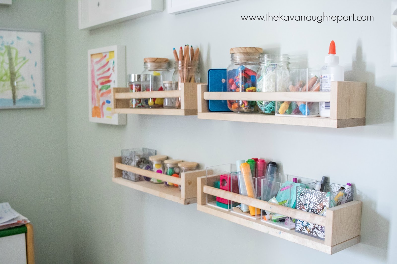 How to Set up Art Shelves for Kids — the Workspace for Children