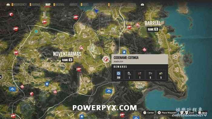 極地戰嚎 6 (Far Cry 6) 所有伏擊位置圖