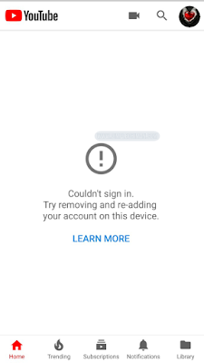 YouTube Error