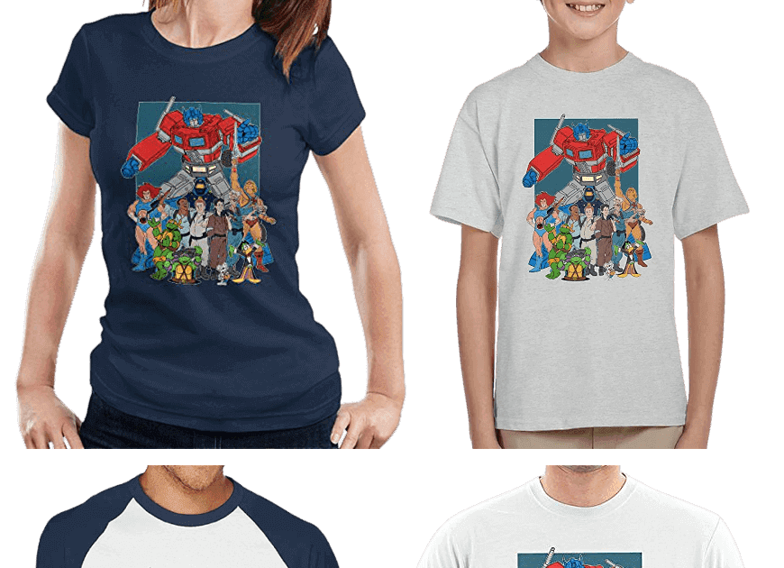 80s Cartoon Heroes T-shirts