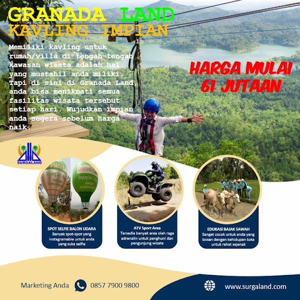 Granada Land Tanjungsari Bogor Kavling Serbaguna untuk Villa, Rumah, Kebun, Kemping, Wisata dan Peternakan