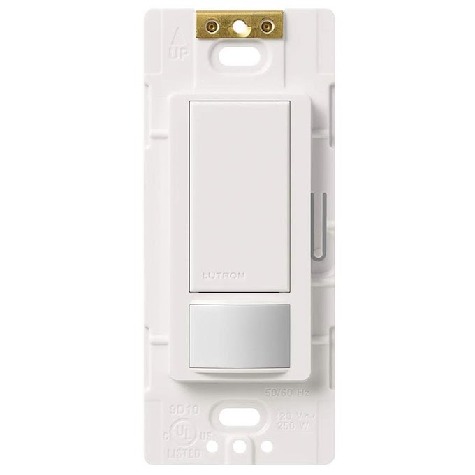Lutron Maestro 250-Watt Single Pole Occupancy Sensor Switch, White