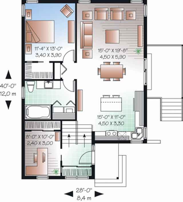 Contoh Denah Rumah Dan Tata Ruang Desain Kamar Rumah Minimalis