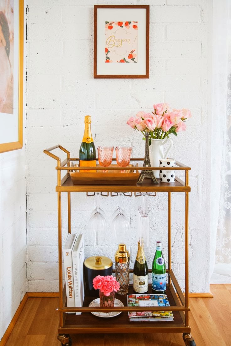 INSPIRED DESIGN Cocktail Hour Styled Bar Carts