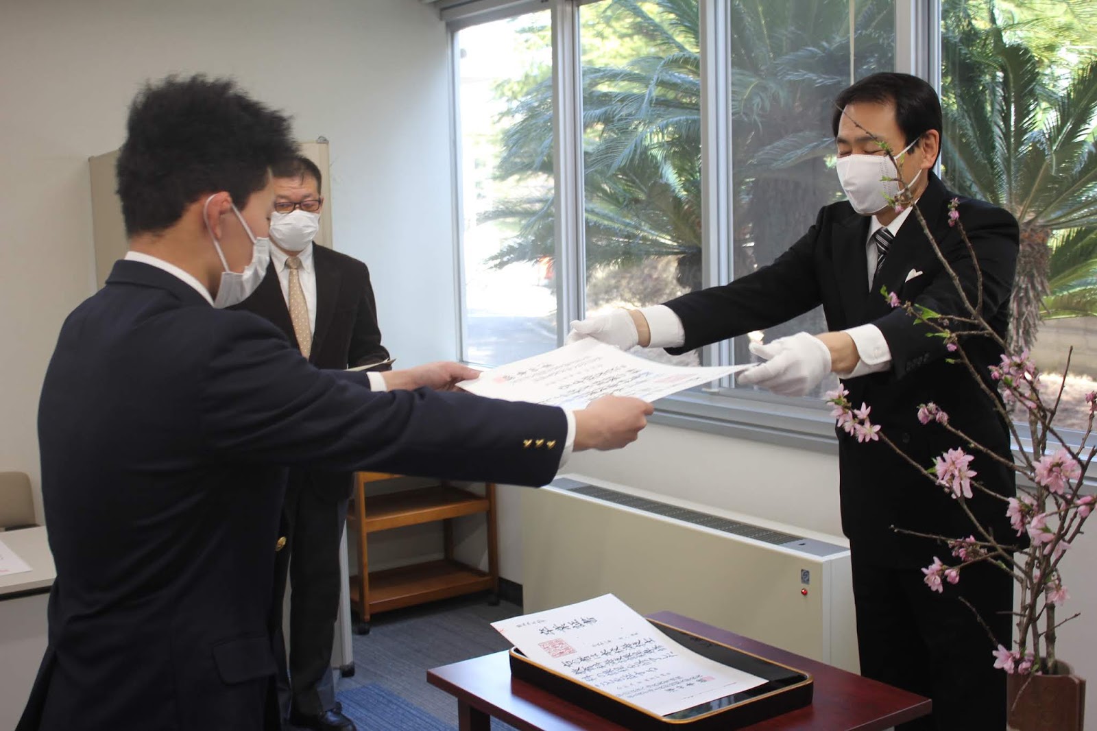 専修科第33期生 卒業証書授与（21日）