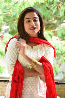 Telugu Actress Vrushali Stills in Salwar Kameez at Neelimalai Movie Pressmeet  0022