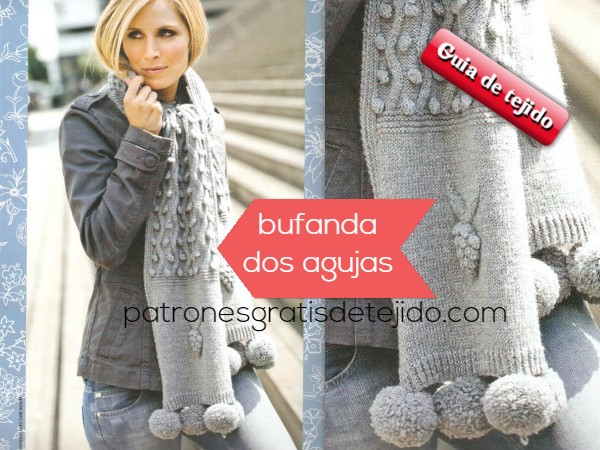bufanda con agujas