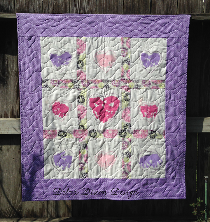 Busy Being Debra 2018 Preschool Quilt ready to quilt