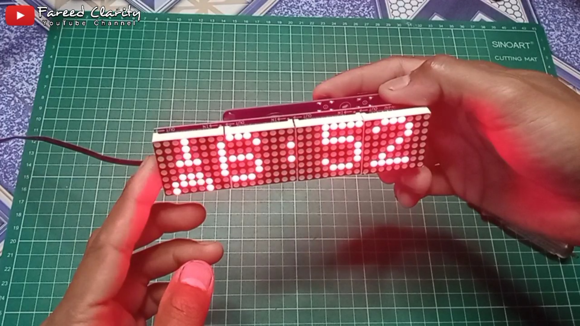 Membuat Jam Digital display dot matrix max7219 Keren untuk dikamar atau diatas meja Fareed