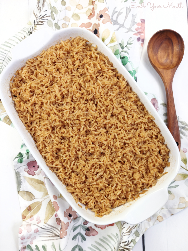 Mama’s Brown Rice (Not the Healthy Kind, the Beefy, Buttery Kind!)