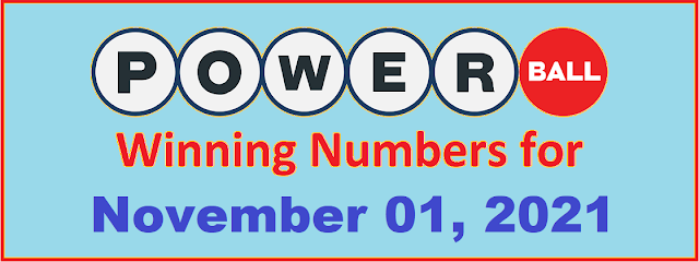 PowerBall Winning Numbers for Monday, November 01, 2021