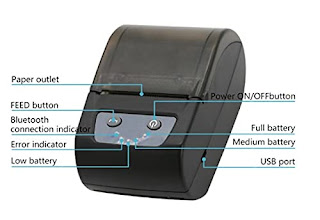 Shreyans 58mm Label + Receipt Printer (2 in 1) - Thermal (55x25 Label Combo) Free 500 Labels Bluetooth and USB Connectivity Support