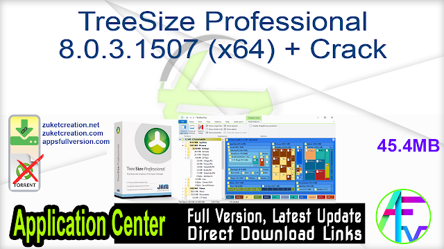 TreeSize Professional 8.0.3.1507 (x64) + Crack
