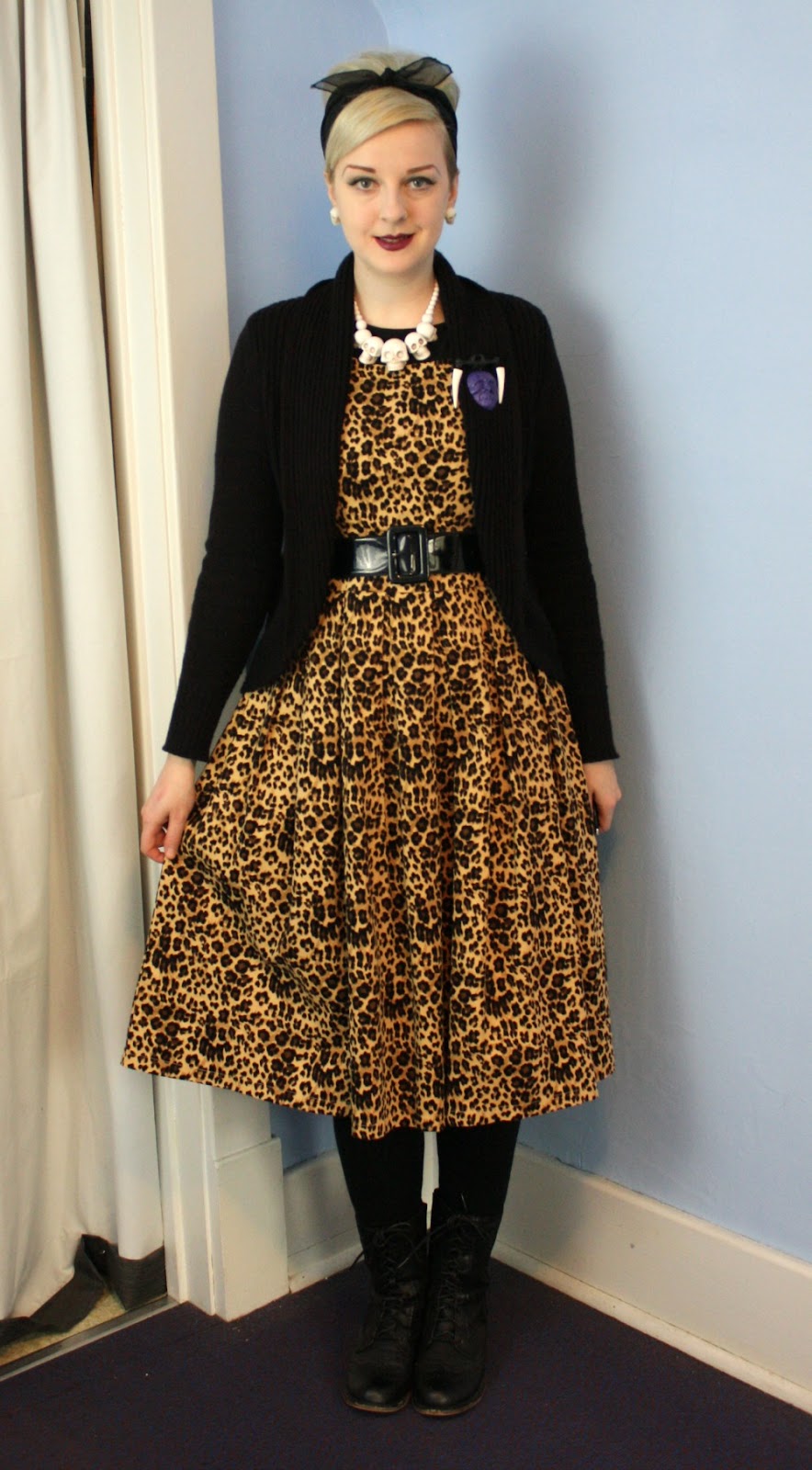 lindy bop leopard print dress