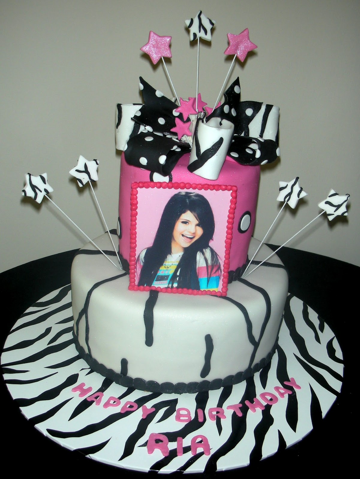 Harshi's Cakes & Bakes: Selena Gomez Theme Birthday Cake