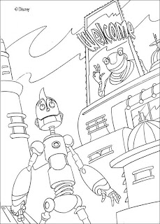 mewarnai gambar robot terbaru