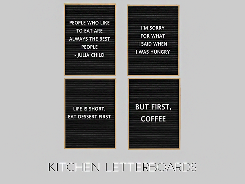 KITCHEN LETTERBOARDS