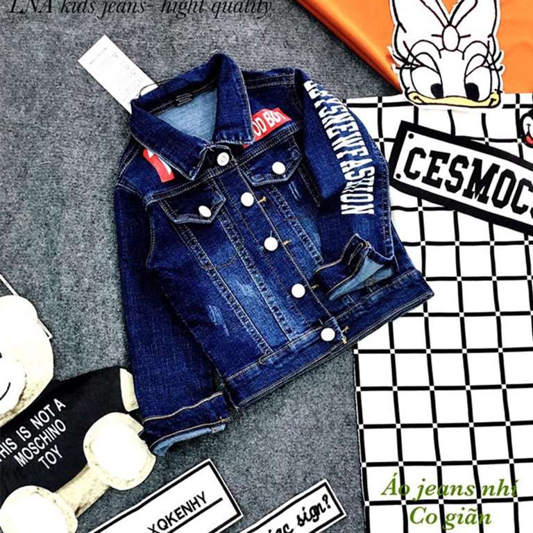 Áo Khoác Jean Bé Trai Bé Gái 159505 4 5 346