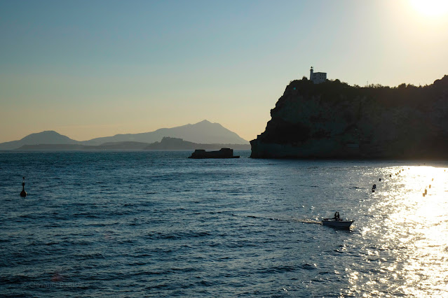 Capo Miseno, Procida e Ischia al tramonto