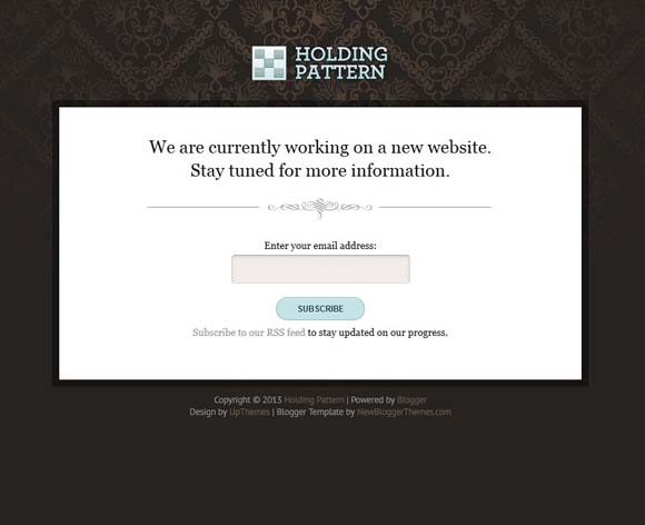 Holding Pattern Blogger Template