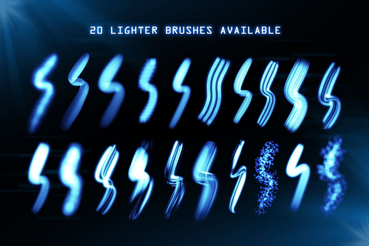 Lighter Brushes - Procreate Brush 5 Lighter Brushes Procreate Brush