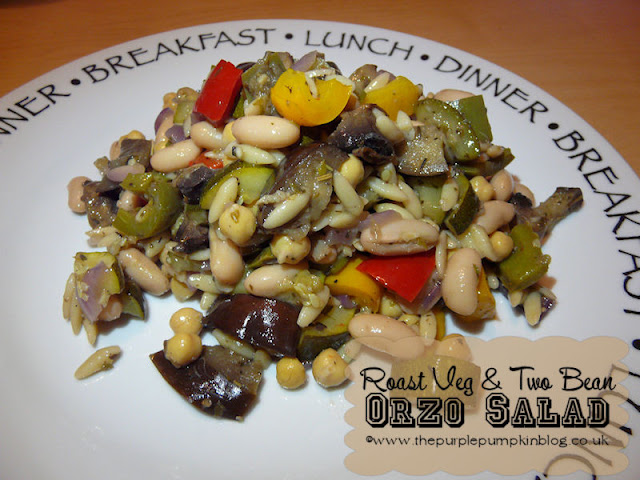 Roast Veg & Two Bean Orzo Salad