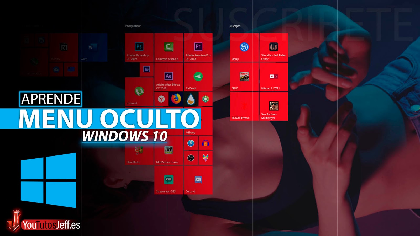 Activar Menu Oculto Windows 10