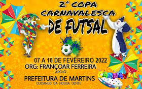 Vam ai a 2ª edição da copa carnavalesca de futsal 2022!