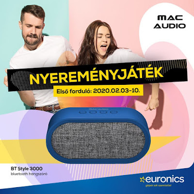 Euronics Mac Audio Bt Style bluetooth Nyereményjáték