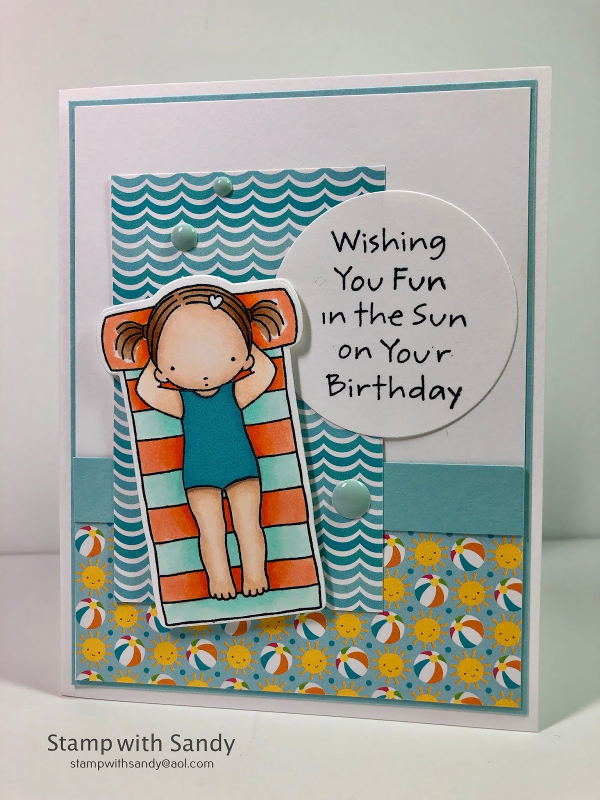 Stamp With Sandy Fun In The Sun Beachy Birthday