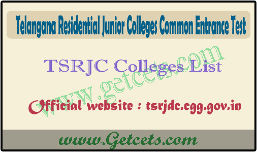 TSRJC Colleges List in Telangana, total seats details