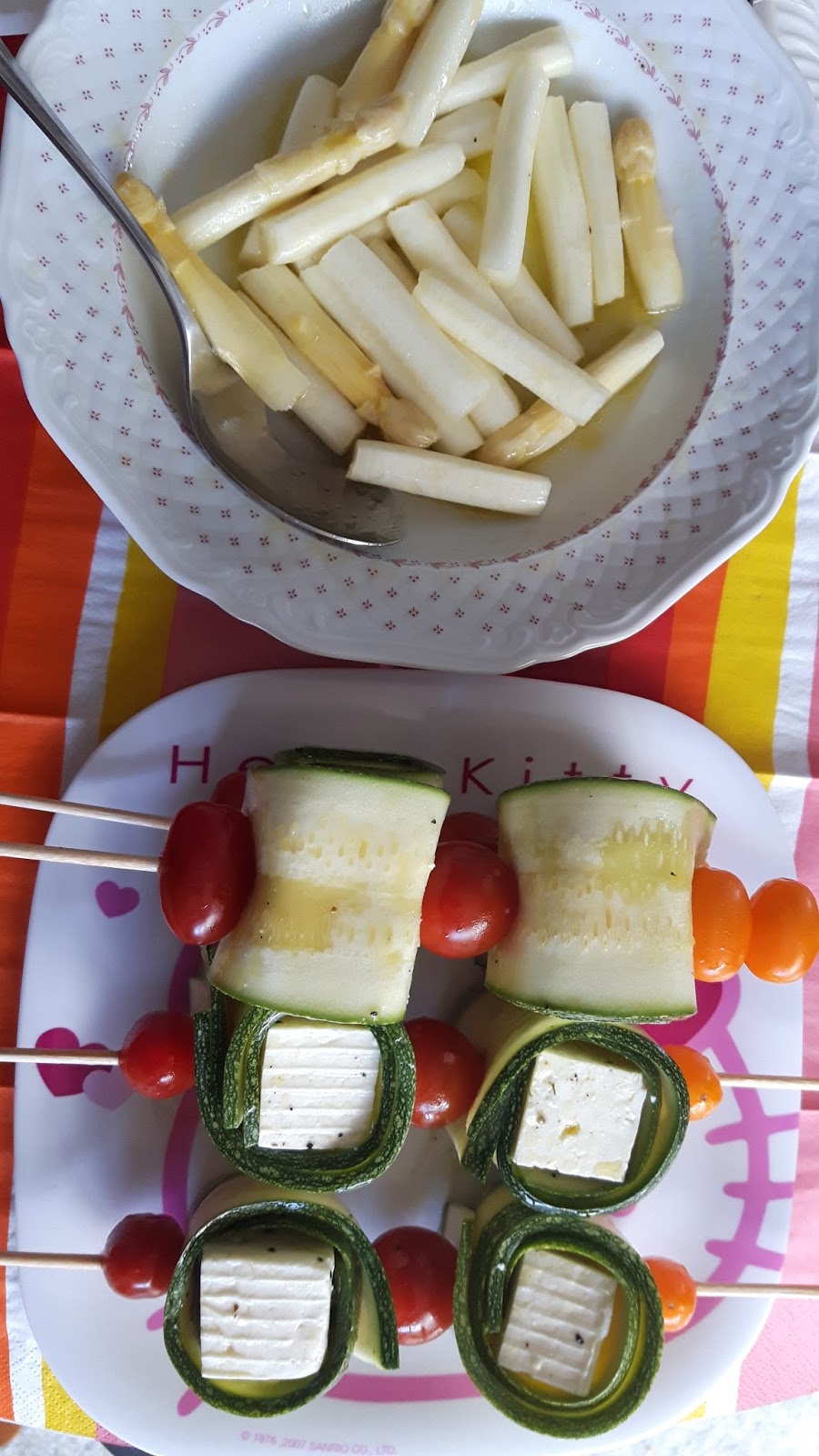 Zucchini-Feta-Spieße