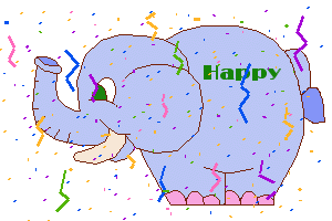 ucapan happy new year 2017 animasi gajah