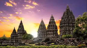 Tourist attraction Prambanan temple in Djogjakarta