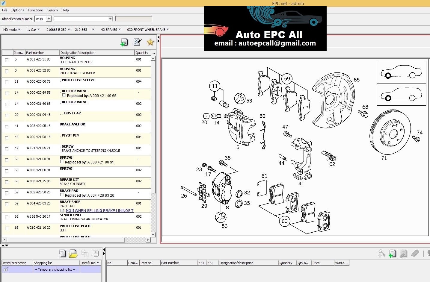 Mercedes EPC EWA Parts Catalog 2019