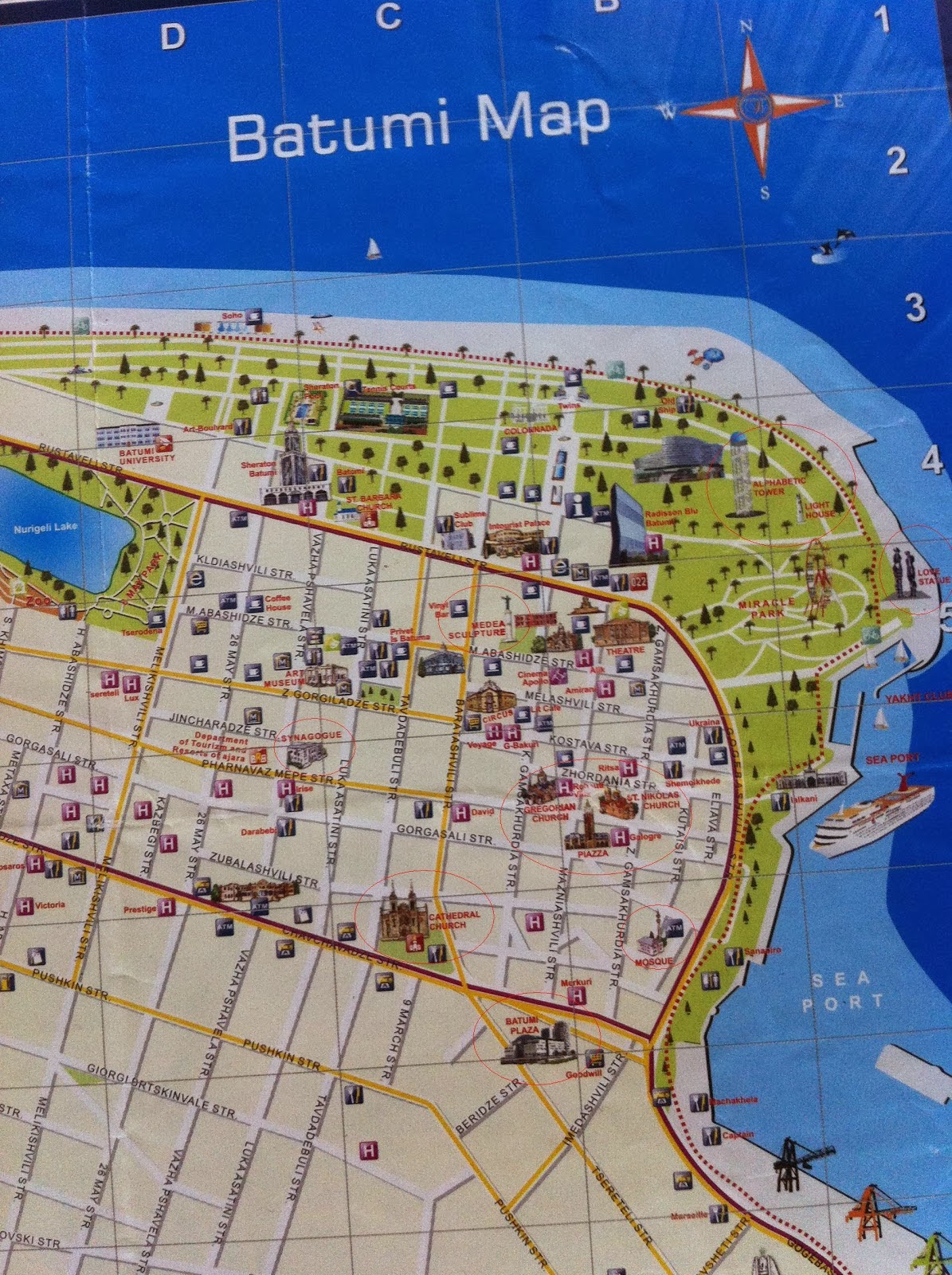 Спутниковая карта батуми города батуми на русском языке